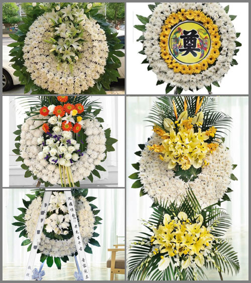 浙江省绍兴嵊州市黄泽镇花圈速递